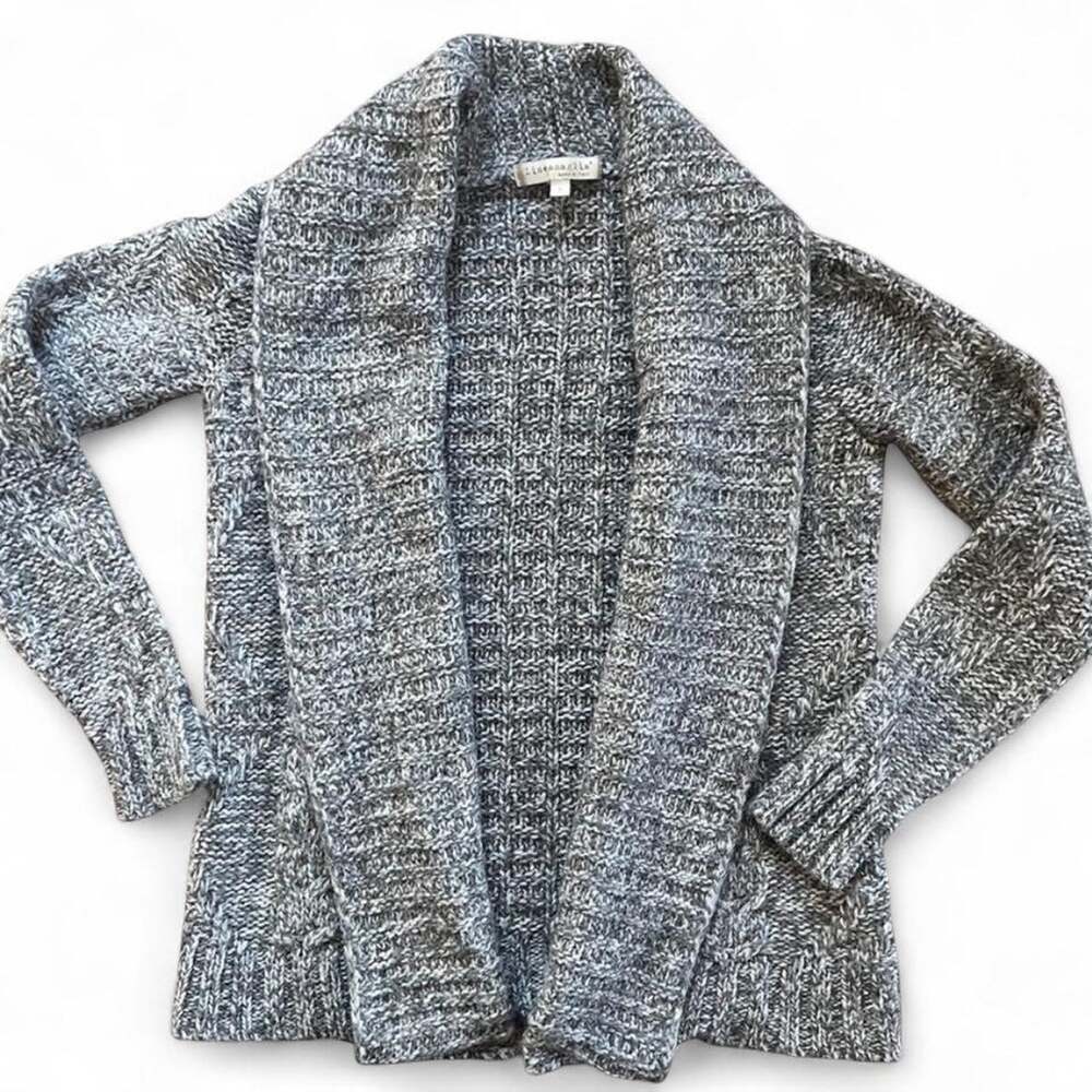 Women’s Lineamaglia Alpaca Blend Shawl Collar Cable Knit Cardigan Size Large